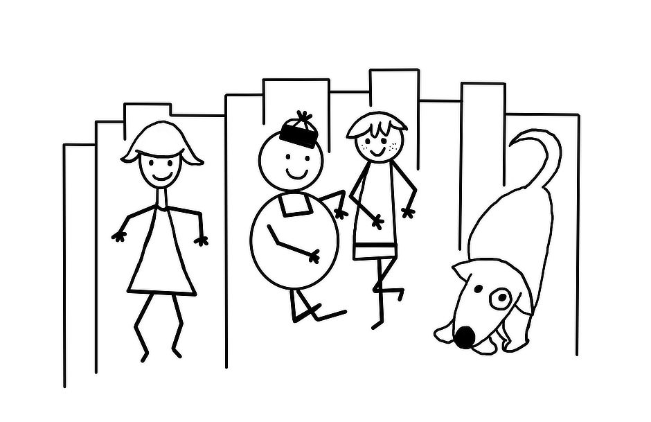 Zeichung — Die Kleinen Strolche